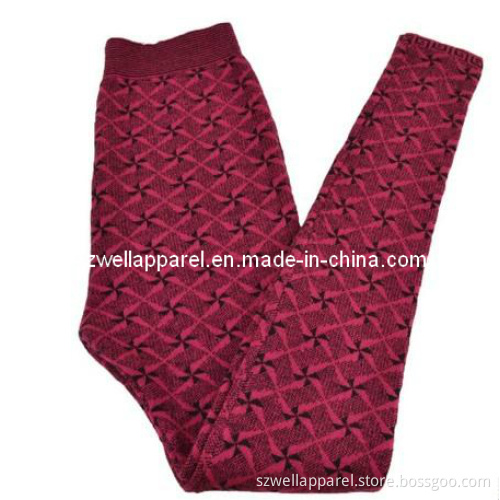Ladies' Knitted Print Pants (SZWA-0205)
